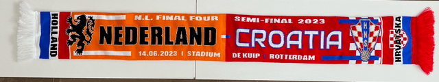 Nederland - Kroatië sjaal (14 juni 2023)