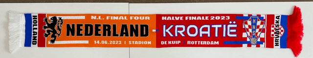 Nederland - Kroatië sjaal (14 juni 2023)